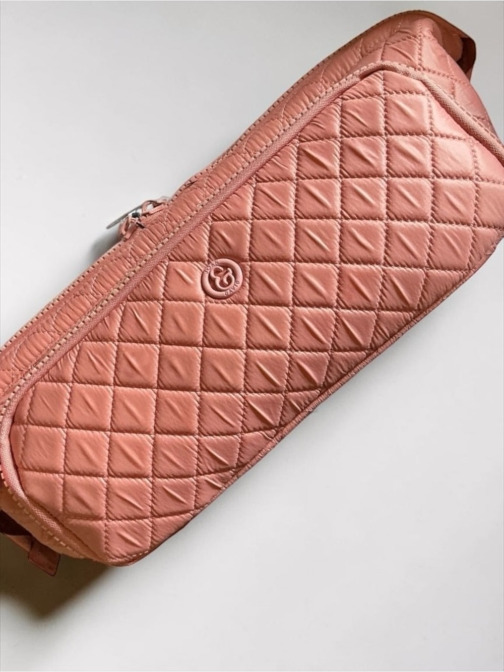 Joan & David Quilted Hair Tool Travel Case Rose Pink Cosmetic Organizer NWT